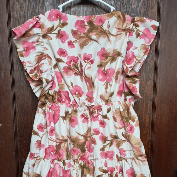 Abercrombie & Fitch Pink Floral Mini Dress - Picture 4 of 6